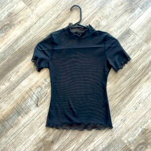 Fashion Nova Mesh Black Sexy Top